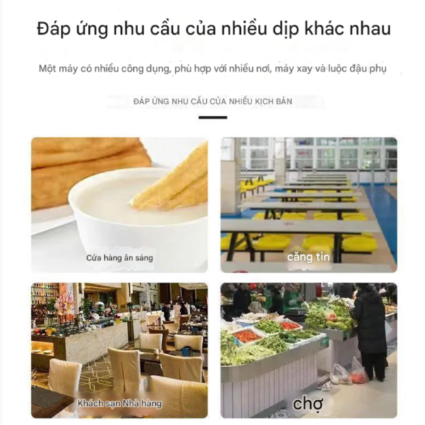 Máy làm đậu phụ liên hoàn tự động với nhiều loại