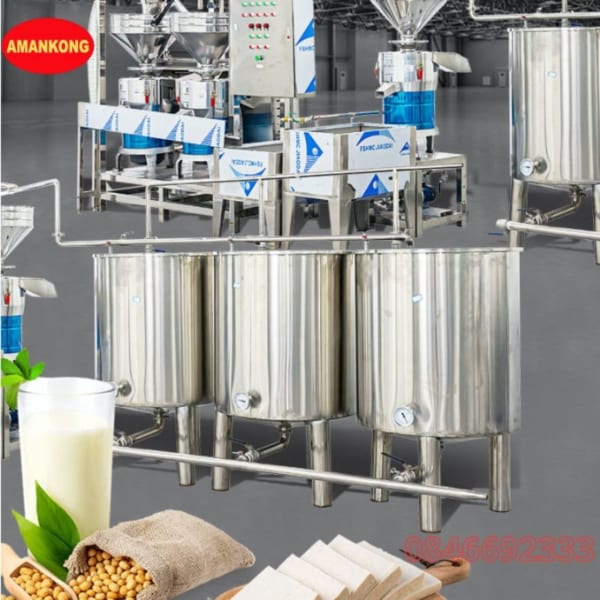 Máy làm đậu phụ công suất 100kg 1 giờ Amakong